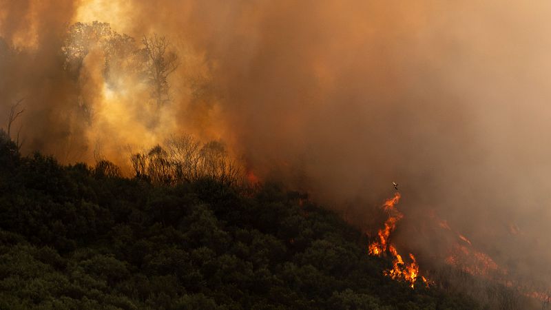 El incendio forestal de Badajoz sigue activo mientras se dan por estabilizados los de Ourense y Granada