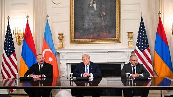Azerbaiyn y Armenia firman un histrico acuerdo de paz en la Casa Blanca con la mediacin de Trump