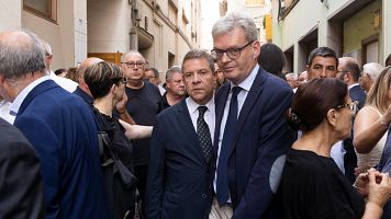 Sentido adis al expresidente de Aragn Javier Lambn