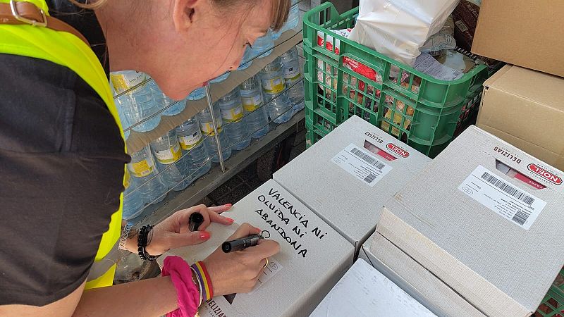 Donaciones en León que vienen de la zona cero de la dana en Valencia