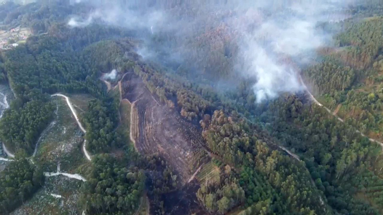 Estabilizado el incendio de Larouco, en Galicia | Ver