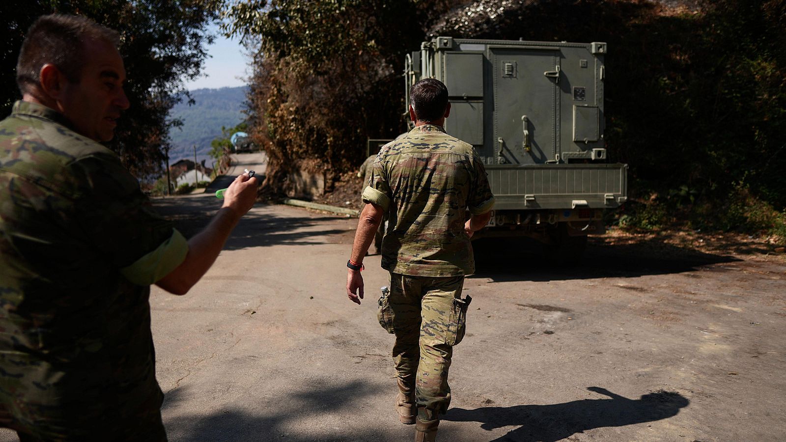 Heridos graves dos militares al colisionar su vehículo en Ourense | Ver