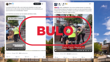 No es una mujer interceptada porque su perro ofenda al islam