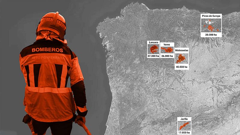 Los estragos de los incendios de agosto: casas, fábricas y carreteras devoradas por el fuego
