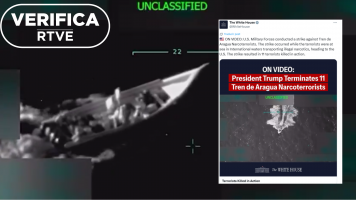 Est creado con IA este vdeo del ataque de Estados Unidos a un barco venezolano?