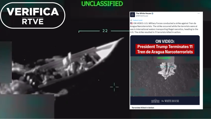 El vídeo del ataque de EE.UU. a un barco con droga venezolano: ¿realidad o IA?