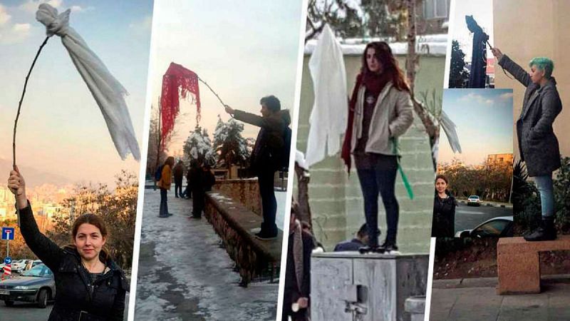 #Whitewednesdays y #MyStealthyFreedom, la rebelión feminista contra el velo islámico en Irán