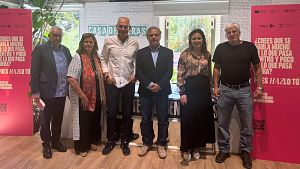 Los participantes en la inauguracin Mster Reporterismo Intenacional este jueves