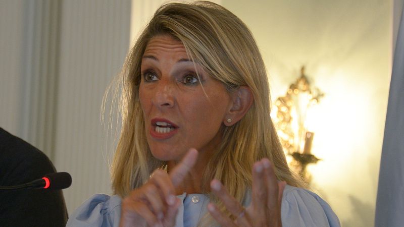 Yolanda Díaz critica la ausencia de Feijóo en la apertura del año judicial: "Le ha fallado a España"