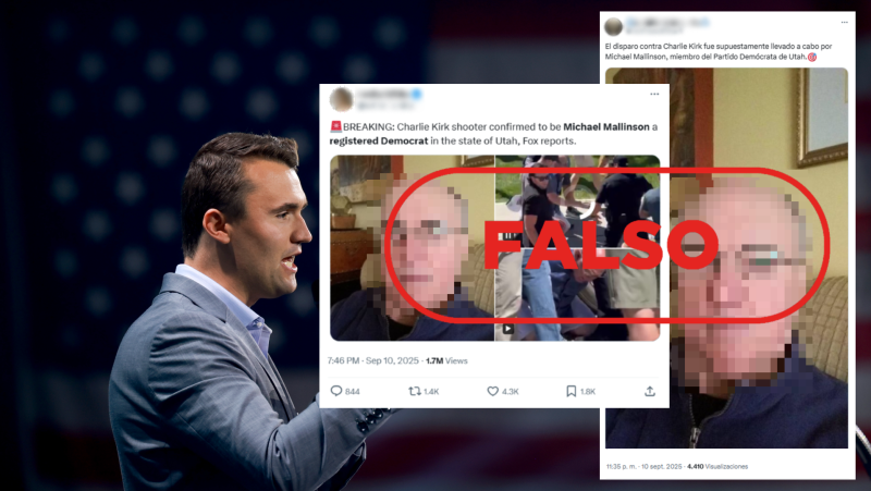 No es una fotografía del asesino de Charlie Kirk, es falso