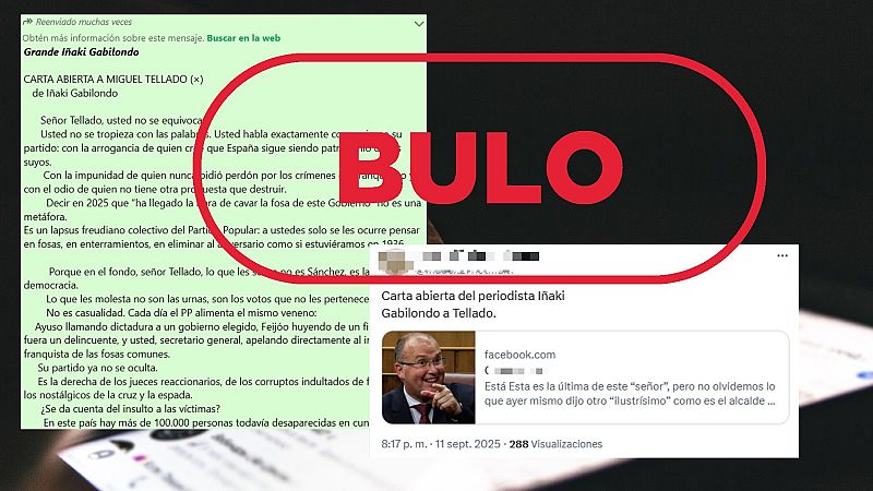 Este texto sobre Miguel Tellado no lo escribe Iñaki Gabilondo, es un bulo