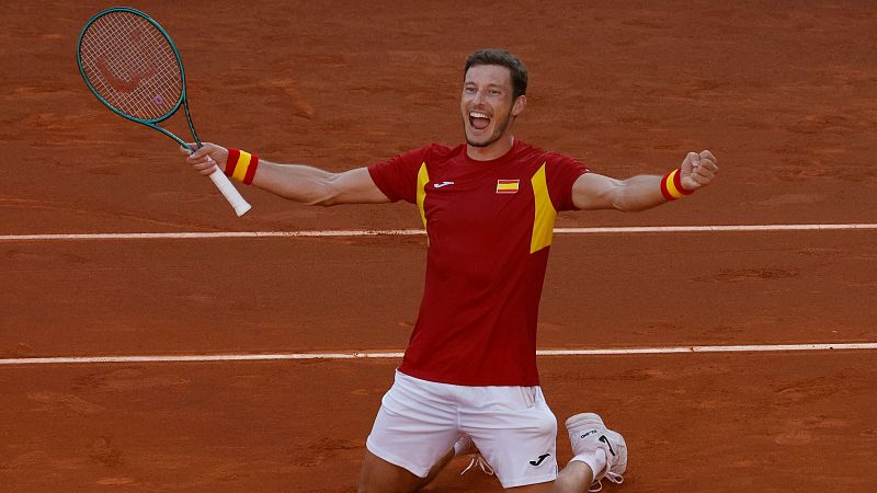 Pablo Carreo culmina una remontada increble ante Dinamarca en la Copa Davis