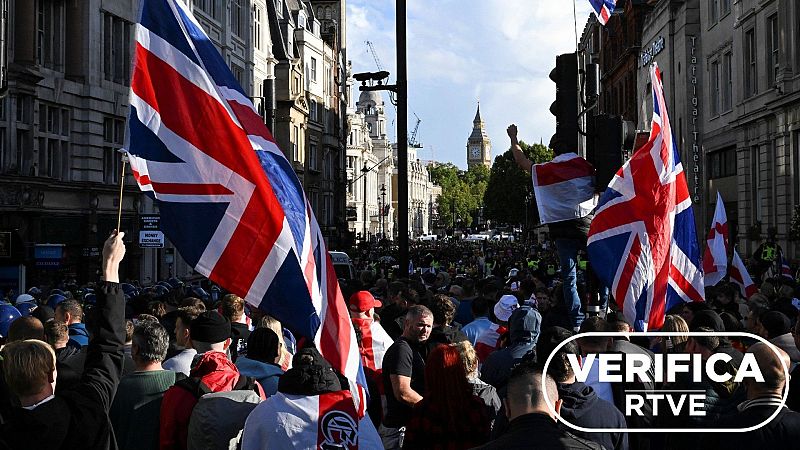 Bulos y desinformación sobre la marcha contra la inmigración irregular en Reino Unido