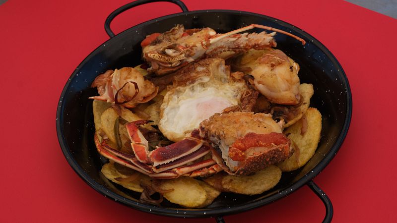 Receta de langosta con huevos fritos de MasterChef Celebrity 10