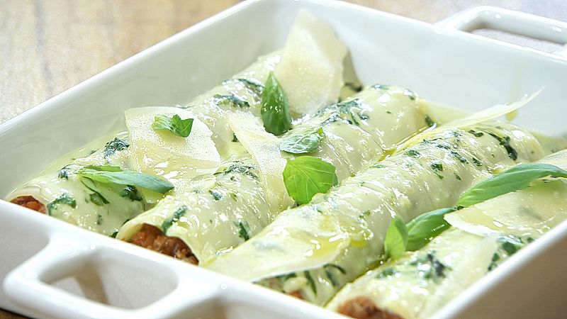 Torres en la cocina - Pasta pesto-bolo�esa