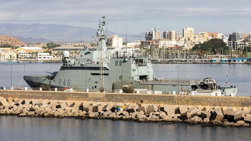 El buque 'Furor' zarpa de Cartagena para proteger a la flotilla que va rumbo a Gaza