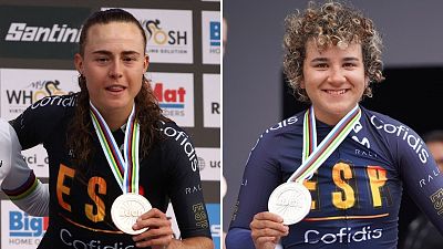 Paula Blasi y Paula Ostiz: las grandes promesas espa�olas del ciclismo se lucen en Ruanda
