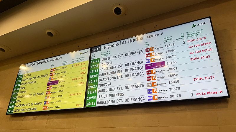 Més d'un milió d'afectats pels retards a Rodalies