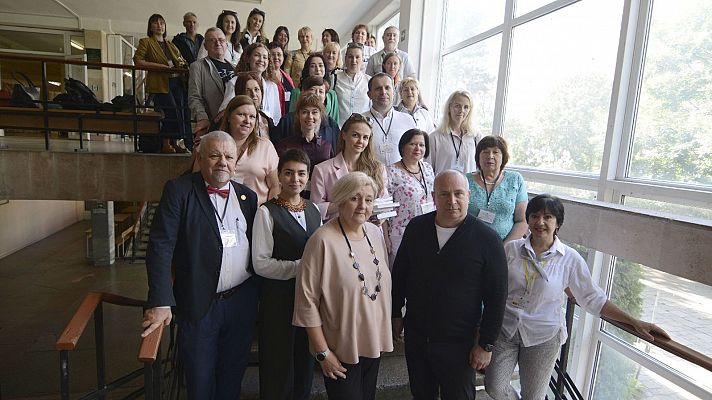 Asistentes al XIII Congreso de hispanistas de Ucrania que se celebr el pasado 19 y 20 de septiembre en Odesa