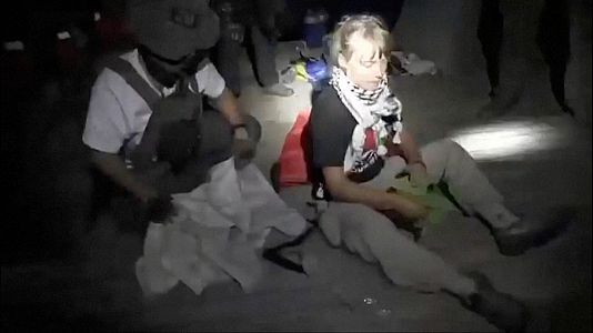 Israel traslada a puerto a algunos de los activistas de la Flotilla y muestra un video de Greta Thunberg