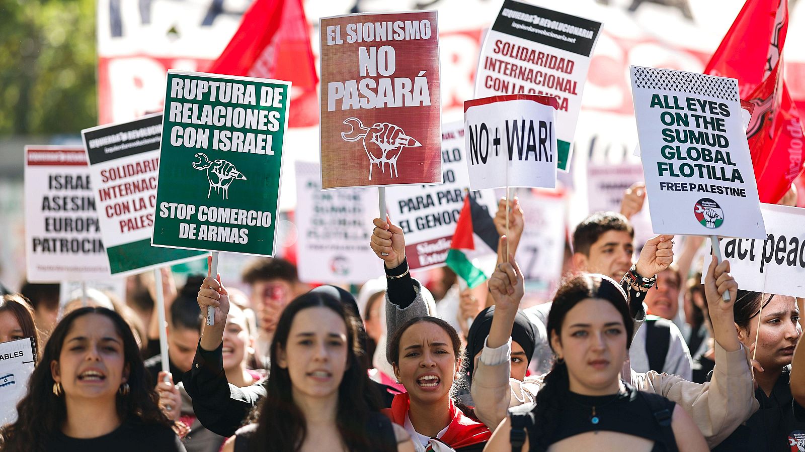 Clamor estudiantil contra el "genocidio" en Palestina - Telediario 1 | Ver