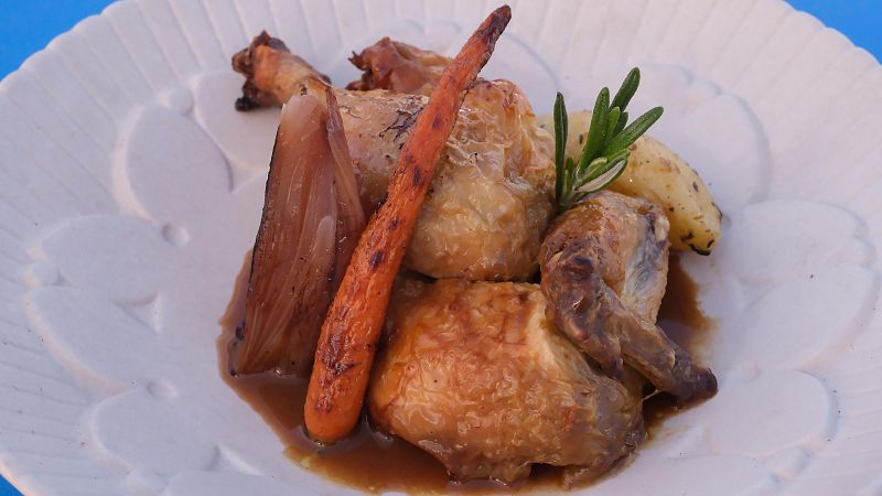 Receta de picantn asado con patata ratte de MasterChef Celebrity 10