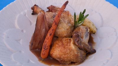 Receta de picantn asado con patata ratte de MasterChef Celebrity 10