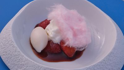 Receta de fresas salteadas con chantilly de MasterChef Celebrity 10