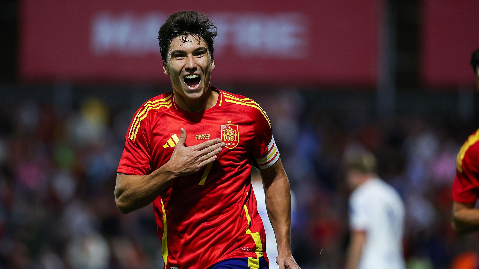 Gonzalo García se estrena con España sub 21 rematando un gran centro de Álex Jiménez - Fútbol | Ver