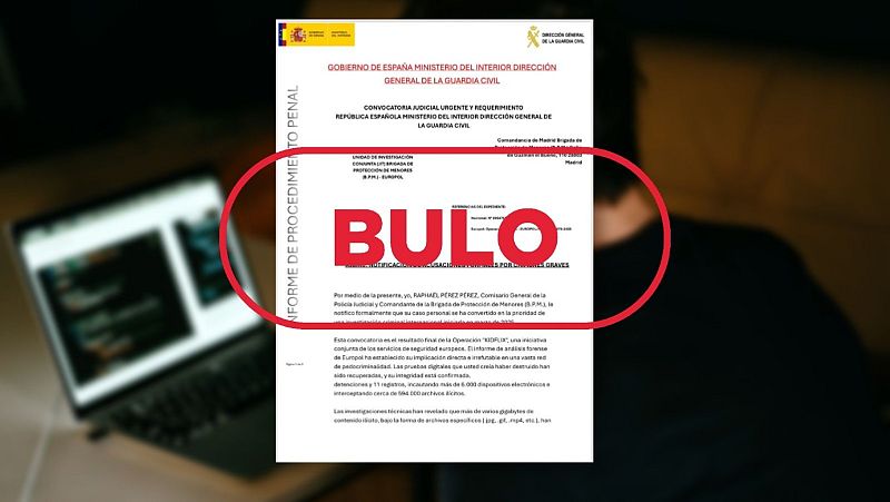 La Guardia Civil no enva esta citacin judicial por pedofilia a tu correo electrnico, es un bulo