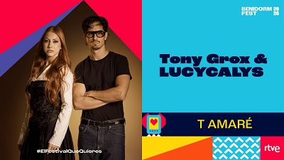 Tony Grox & LUCYCALYS canta "T AMAR�" en el Benidorm Fest 2026