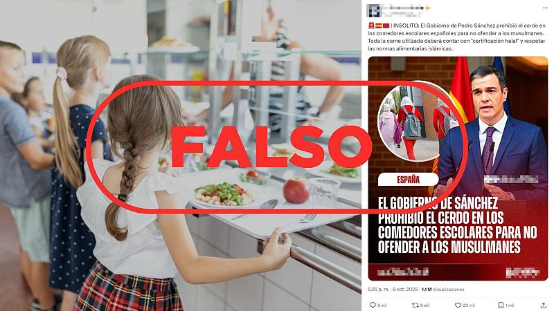 El Gobierno de Espa�a no ha prohibido el consumo de carne de cerdo en los comedores escolares