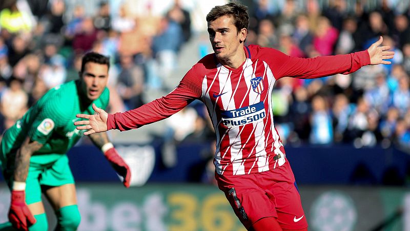 El Atlético gana al Málaga con un tempranero gol de Griezmann