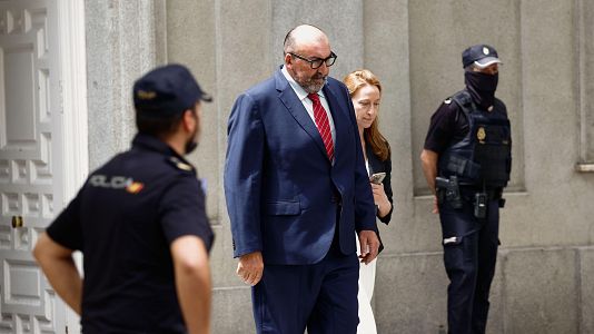 El exasesor de Jos Luis balos, Koldo Garca, a su salida del Tribunal Supremo en junio