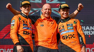 Oscar Piastri y Lando Norris trasladan la pelea interna de McLaren por el Mundial de F1 a Estados Unidos