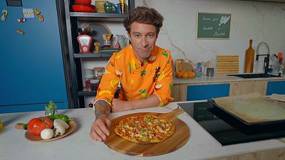 Pizza de cigrons al curri, la recepta saludable del Chef Bosquet