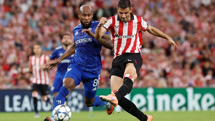 Gorka Guruzeta, en el Athletic Club - FK Qarabag