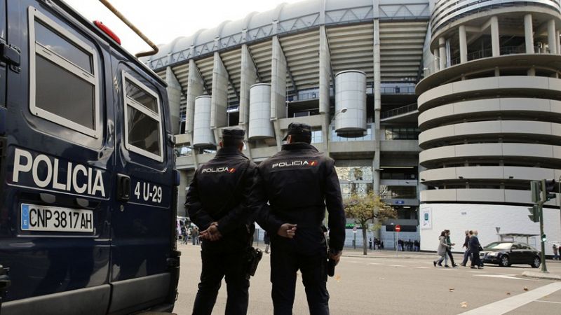 Más de 1.800 efectivos se desplegarán en el Real Madrid - PSG
