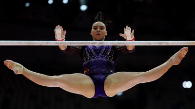 Alba Petisco, en la clasificacin del Mundial de gimnasia artstica de Yakarta