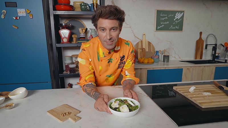 La recepta d'amanida de ruca, mango i formatge de cabra del Chef Bosquet