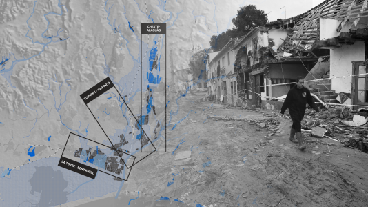 Mapas de la inundacin en Valencia un ao despus de la dana
