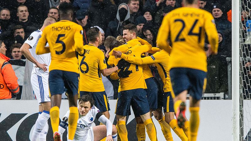 El Atlético muestra sus galones en su regreso a la Europa League