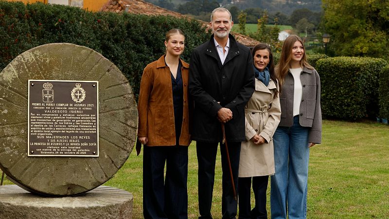 La princesa Leonor entrega a Valdesoto el premio al Pueblo Ejemplar: "Sois ejemplo de convivencia"