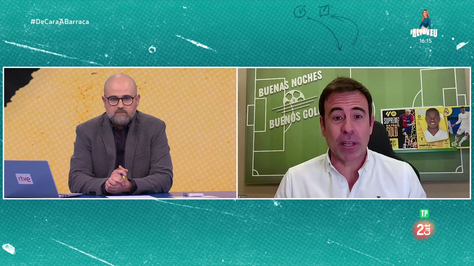 Felipe del Campo, Lamine i Vinicius - De cara a barraca - De cara a barraca | Veure