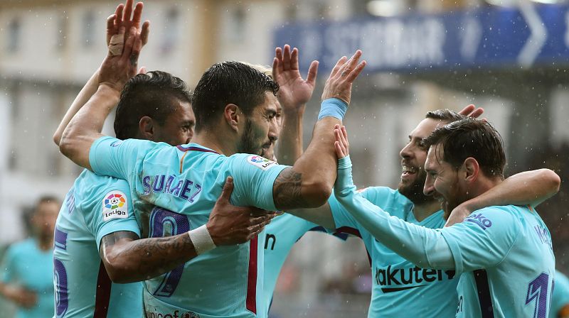 Luis Suárez y Jordi Alba devuelven al Barça a la senda del triunfo en Eibar