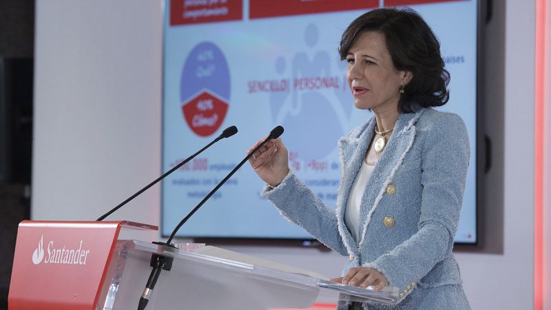 Ana BotAna Botín gana 10,58 millones en 2017 entre sueldo y pensión, un 6,9% más