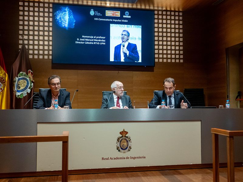 Presentación VIII convocatoria Impulsa Visión RTVE, con un recuerdo al catedrático José Manuel Menéndez