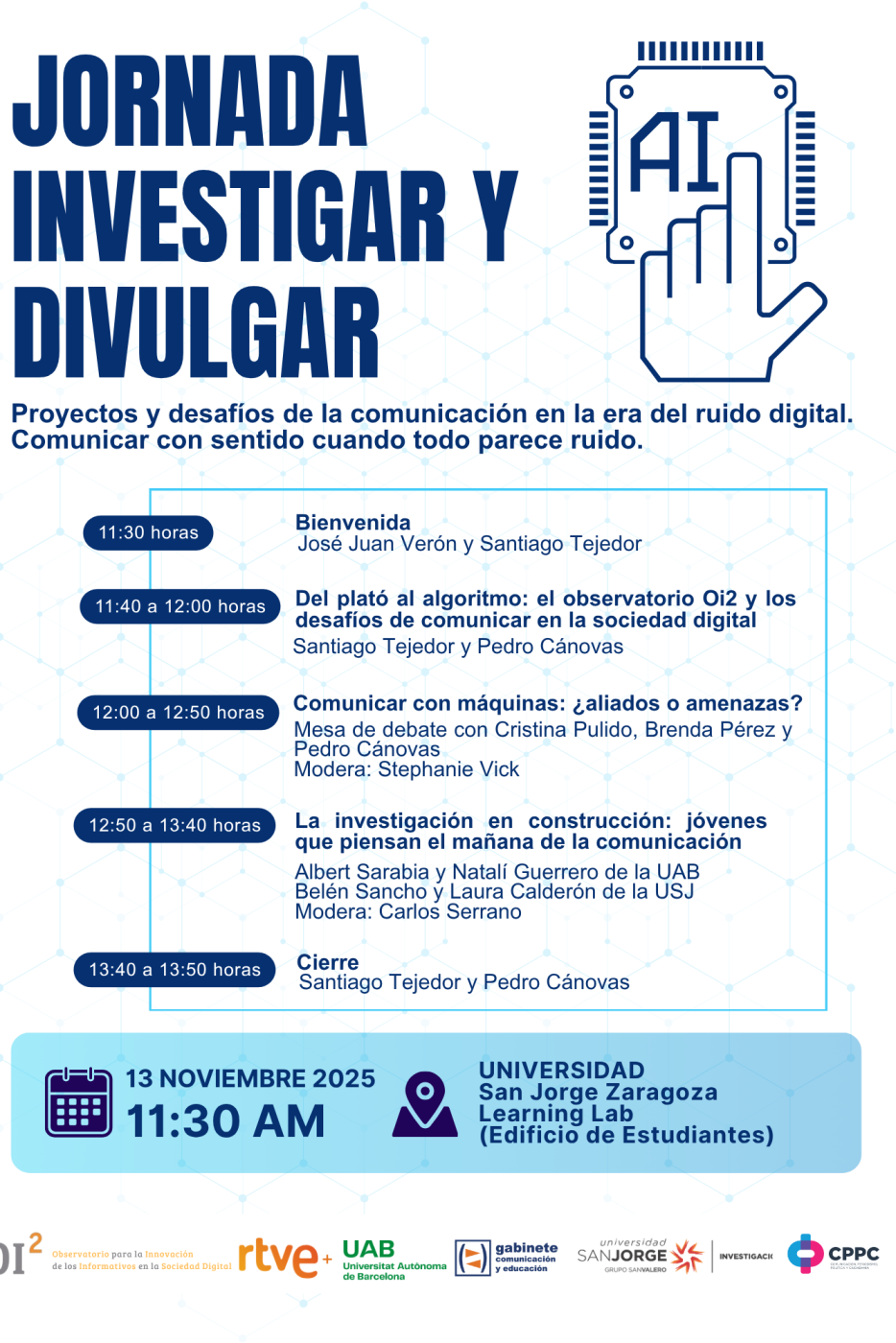 Jornadas sobre ruido digital en Zaragoza