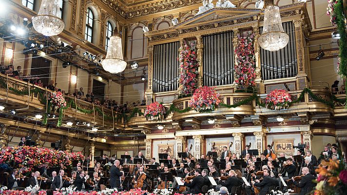 La Orquesta Filarm�nica de Viena, en la Sala Grande o Sala Dorada, en Viena