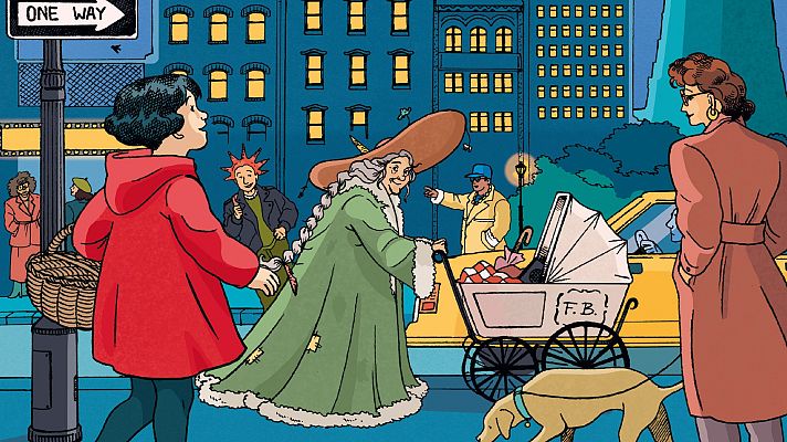 Detalle de la portada de 'Caperucita en Manhattan'